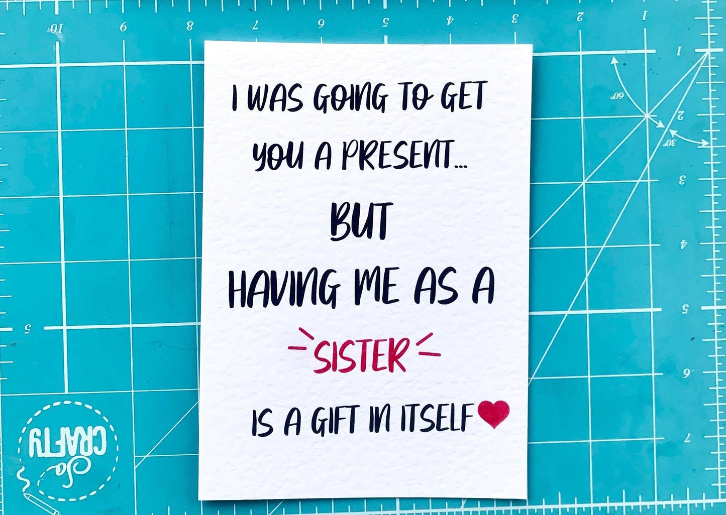 Birthday Card From Sister, Funny Greeting Card For Brother or Sister, Card For Sibling, Humorous Birthday Card, Best Friend Gift- Brother