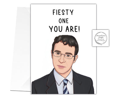 Will Inbetweeners Greeting Card - Fiesty One You Are - Happy Birthday - Humorous