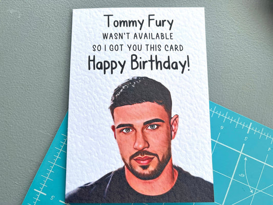 Tommy Fury Greeting Card - Happy Birthday -Boxing Champion - Card For Partner - Funny - Molly Mae