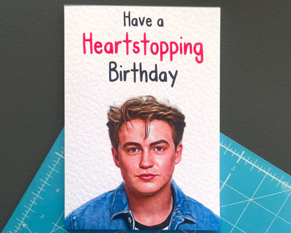 Kit Connor - Heartstopper Greeting Card - Happy Birthday- Have a Heartstopping Birthday - Charlie And Nick - Famous Actor - LGBTQ Community