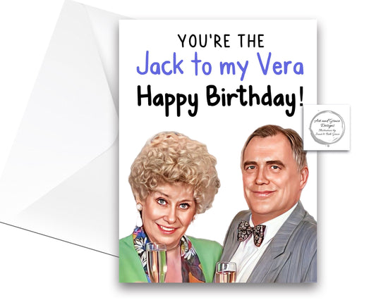 Jack and Vera Duckworth Greeting Card - Coronation Street-  Funny Soap Star -  Happy Birthday - Jack and Vera Meme