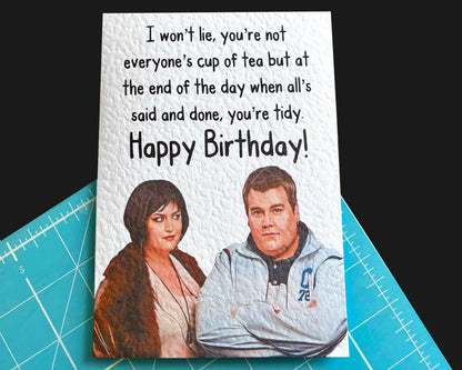 Nessa and Smithy Greeting Card - You're Tidy - Humorous - Gavin and Stacey