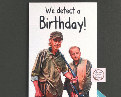 Detectorists Greeting Card - Andy Stone- Lance - Funny Card -  BBC Show - Famous Comedy Show - Famous Actor