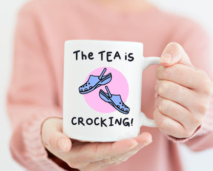 Croc Tea Mug- Heartstopper Cute Mug - The Tea Is Crocking! - Cut Mug Gift